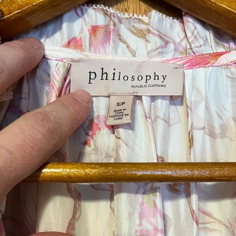 Philosophy Floral Blouse in Pink and Cream - Picture 2 of 12